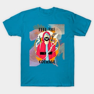 Feel the Courage (anime boy hoodie mask) T-Shirt